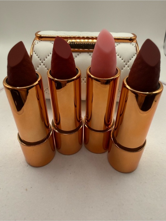 Other - Luxury Matte Lipstick Trio - Rose Pink & Neutral Browns